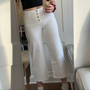 White wide-leg jeans J. McGlaughlin